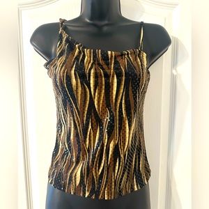Spaghetti strap halter top.